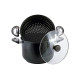 Пароварка антипригарна Kamille - 240 мм x 8 л x 1 решітка (5825)
