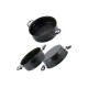 Пароварка антипригарна Kamille - 260 мм x 10 л x 2 решітки (5832)