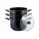 Пароварка антипригарна Kamille - 260 мм x 10 л x 2 решітки (5832)