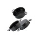 Пароварка антипригарна Kamille - 240 мм x 8 л x 3 решітки (5827)