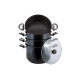 Пароварка антипригарна Kamille - 260 мм x 10 л x 3 решітки (5833)