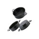 Пароварка антипригарна Kamille - 260 мм x 10 л x 3 решітки (5833)