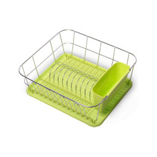 Сушарка для посуду Kamille - 370 x 330 x 135 мм зелена (0763A)