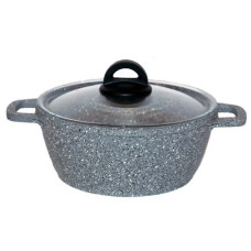 Каструля антипригарна Biol - 200мм x 2л Granite Grey (К206РС)