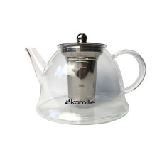 Чайник скляний вогнетривкий Kamille - 1500мл із заварником (0784L)