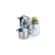 Набір посуду нержавіючий Maestro - 3,5 х 4,5 х 8 л (3 шт.) MR-2023 (MR-2023)