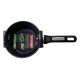 Ківш антипригарний Kamille - 180 мм x 1,8 л Ilag Black Marble (5380MR)