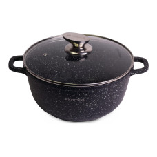 Каструля антипригарна Kamille - 240 мм x 4,5 л мармур (4405)