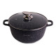 Каструля антипригарна Kamille - 240 мм x 4,5 л мармур (4405)